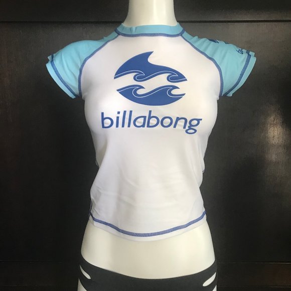 blue crush billabong rashguard rash guard surf top - Picture 2 of 4